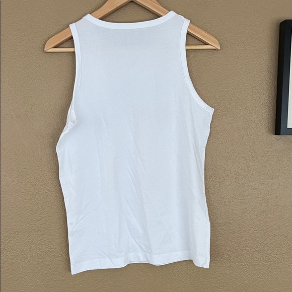 Nike Kids White Tank Top with Red Swoosh - Picture 3 of 3